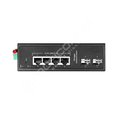 BDCOM IES200-L25-2S4T: 2-Port Gigabit SFP + 4-Port Gigabit RJ45 Lite-L3 Managed Industrial Switch (2-way DC12~55V redundant dual power input and 1-way DC12V input; operating temperature: -40~75°C; lightning protection level of 6KV; IP40; DIN-rail installation)