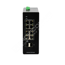 BDCOM IES200-L25-2S8P: 2-Port Gigabit SFP + 8-Port Gigabit PoE Lite-L3 Managed Industrial Switch (2-way DC48~55V redundant dual power input and 1-way DC12V non-PoE input; supporting PoE/PoE+, PoE buget 240W, operating temperature: -40~75°C; lightning protection level of 6