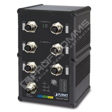 Planet IGS-5227-6MT: Industrial L2+ 6-Port 10/100/1000T A-coded M12 Managed Ethernet Switch (-40~75 degrees C) , ERPS Ring, 1588, Modbus TCP, IP67