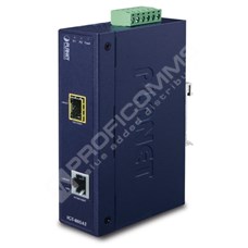 Planet IGT-805AT: IP30 Industrial 10/100/1000T to 100/1000X SFP Gigabit Media Converter (-40 to 75 degree C, dual 12~48V DC/24V AC)