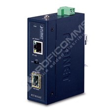 Planet IGT-815AT: IP30 Compact size Industrial 100/1000BASE-X SFP to 10/100/1000BASE-T Media Converter (-40 to 75 C, LFP Supported)