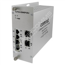 ComNet CLFE4+2SMSC: Self Managed Switch, 4 Ports 10/100TX RJ45, 2 Ports Copperline Ethernet Over Coax, PSU Included