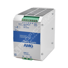 AMG systems AMGPSU-I48-P290: 48 VDC, 290W (6A) Industrial Power Supply, DIN-Rail Mounting, -25°C to +70°C, 
Fault Relay Output (Adjustable 48-55 VDC), NDAA & TAA Compliant, Made In Italy