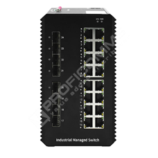 BDCOM IES200-L25-16T8S: 16-Port Gigabit RJ45 + 8-Port Gigabit SFP L3-lite Managed Industrial Switch (industrial-grade redundant dual DC 12 - 55V input; operating temperature -40~75°C; protection class IP40; DIN - rail mounting)