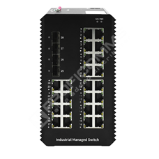 BDCOM IES200-L25-24T4S: 24-Port Gigabit RJ45 + 4-Port Gigabit SFP L3-lite Managed Industrial Switch (industrial-grade redundant dual DC 12 - 55V input; operating temperature -40~75°C; protection class IP40; DIN - rail mounting)  