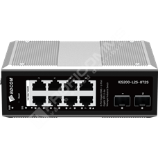 BDCOM IES200-L25-2S8T: 2-Port Gigabit SFP + 8-Port Gigabit RJ45 Lite-L3 Managed Industrial Switch (2-way DC12~55V redundant dual power input and 1-way DC12V input; operating temperature: -40~75°C; lightning protection level of 6KV; IP40; DIN-rail installation)