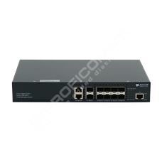 BDCOM S2900-2T10X: 2-Port Gigabit RJ45 + 10-Port 10G SFP+ L3 Managed Switch (single built-in AC-220V power supply; fanless, 1U, desktop or rack-mounted installation)