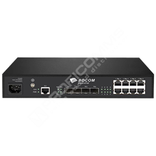 BDCOM S2900-8T4X: 8-Port Gigabit RJ45 + 4-Port 10GE SFP+ L3-lite Managed Switch (single built-in AC-220V power supply; fanless,  1U,  standard 19-inch rack-mounted installation)