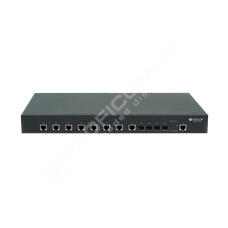 BDCOM S2900-8TG4X-2AC: 8-Port 10G RJ45 + 4-Port 10G SFP+ L3 Managed Switch (2x AC-220V power supply; fanless, 1U,  19-inch rack-mounted installation)