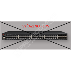 Ruckus ICX7250-48P: 48-port 1 GbE switch PoE+ 740W with 8x1GbE SFP+ (upgradeable to 10GbE) uplink ports