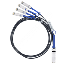Ruckus 40G-QSFP-4SFP-C-0501: 4x10GE Direct Attached QSFP+ to 4 SFP+ Copper Breakout Cable, 5m, 1-pack