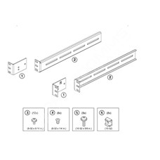 Ruckus XBR-R000293: Flush mount kit for 2 post racks for VDX6710