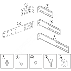 Ruckus XBR-R000295: FRU,UNIVERSAL RACK MOUNT KIT,4 POST 24-32 DEPTH RCK, ICX 7750/7650/7450