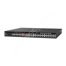 Ruckus FCX648S: 48 ports of 10/100/1000 Mbps Ethernet plus 2 stacking ports of 16Gbps each. Includes one RPS13 power supply and one 0.5m stacking cable