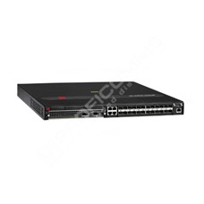 Ruckus NI-CES-2024F-DC: NetIron CES 2024F includes 24 SFP ports of 100/1000 Mbps Ethernet with 4 combination RJ45/SFP Gigabit Ethernet for uplink connectivity. Optional slot for 2 ports of 10 Gigabit Ethernet XFP, 500W DC power supply (RPS9DC), and  BASE software