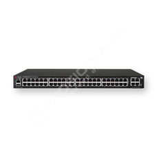 Ruckus ICX7450-48-E: 48-port 1 GbE switch bundle includes 4x10G SFP+ uplinks, 2x40G QSFP+ uplinks/stacking, 1x250W AC power supply and one fan, front to back airflow