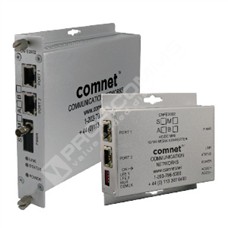 ComNet CNFE2003S2POE/M: 2 Channel Media Converter, 2 Ports 10/100Tx RJ45 With PoE+ (30W IEEE 802.3at), 1 Port 100Fx, Singlemode, 2 Fibers, SC Connector, Mini, 48VDC PSU Purchased Separately*