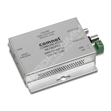 ComNet FVR10M: Video Receiver - Manual Gain Control, 1 Fiber, Multimode, 850nm, Mini