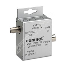 ComNet FVT11MAC: Mini Video Transmitter, 1 Fiber, Multimode, 850nm, 24VAC Isolated Input