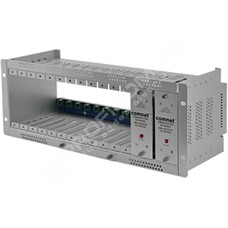 ComNet C2-EU: 12 Slot 4U Card Cage Rack With Dual Redundant 90-264 VAC 50/60HZ Power Supplies, Relay Failure Output Included, EU Mains Lead