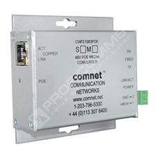 ComNet CNFE1002BPOEMHO/M: Media Converter 10/100Mbps, PoE++ (60W IEEE 802.3at), Multimode, 1 Fiber, ST Connector, B-Side, Mini, 48VDC PSU Included*