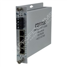 ComNet CNFE4+1SMSS2POE: Self Managed Switch, 4 Ports 10/100TX RJ45 With High Power PoE (30W IEEE 802.3af/at), 1 Port 100FX, Singlemode, 2 Fibers, ST Connectors, 48VDC PSU Purchased Separately*^†