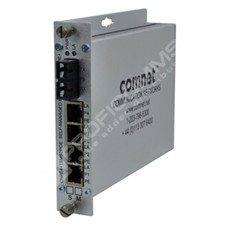 ComNet CNFE4+1SMSM2POE: Self Managed Switch, 4 Ports 10/100TX RJ45 With High Power PoE (30W IEEE 802.3af/at), 1 Port 100FX, Multimode, 2 Fibers, ST Connectors, 48VDC PSU Purchased Separately*^†