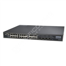 ComNet CNGE28FX4TX24MSPOE+-ref: Managed Switch, 24 Port 10/100/1000Tx With Power Over Ethernet (IEEE 802.3af/at), 4 Port 1000Fx SFP, 1U 19inch Rack Mount, 720W PSU Built In, 100-240VAC IEC Mains Input