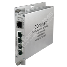 ComNet CLFE4+1SMSPOEU: Self Managed Switch, 4 Ports 10/100TX RJ45 With High Power PoE (30W IEEE 802.3af/at), 
1 Port Copperline Ethernet Over UTP, PSU Purchased Separately^