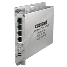 ComNet CLLFE4POEU: LOCAL 4CH ETH OVER UTP W/PASS-THRU POE+