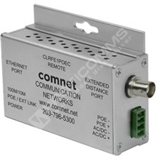 ComNet CLRFE1POEC: REMOTE 1CH ETH OVR COAX W/PASS-THRU POE+