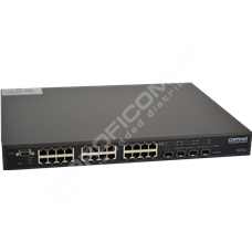 ComNet CNGE26FX2TX24MSP2: 26-Port Gigabit Industrial Managed Ethernet PoE Switch. 22x 10/100/1000Base-TX IEEE 802.3at PoE ports, 2x Gigabit combo (TX/FX) ports, 2x 100/1000Base-FX SFP Ports. 50 - 57VDC, (Power Supply Sold Separately).