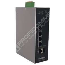 ComNet CNGE6FX2TX4MSP: Industrial L2 managed switch with 4x 10/100/1000 PoE + 2x 100/1000 FX