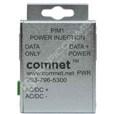 ComNet PIM1: 100MB PASSIVE POE INJ INDUSTRIAL, NO PSU