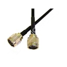ComNet PATCH_COAX400_7.5M_M-M: NetWave™ Antenna 400 Low Loss Coax Cable For External Antennas, N-Type Male To N-Type Male Connectors, 7.5M Length, Black, Single