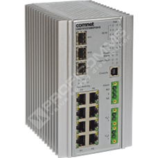 ComNet CNGE11FX3TX8MSPOEHO: Managed Switch, 8 Port 10/100/1000Tx With 4 Ports PoE++ (60w Per Port) & 4 Ports PoE+ (30w Per Port), 3 Port 100/1000Fx SFP, 2 SFP Ports Support 2.5Gb SFPs, DIN/Wall Mount, PSU Purchased Separately