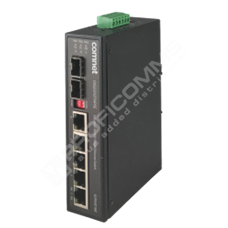 ComNet CNGE6FX2TX4POE: 6 port Gigabit Switch 30W POE