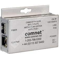 ComNet CNMCSFPPOE/M: 100/1000FX MULTIRATE MC 30W POE MINI SFP