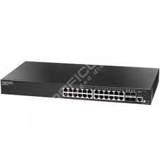 Edge-Core ECS2100-28P: 24 ports 10/100/1000Base-T + 4G SFP uplink ports with 24 port PoE (200W)