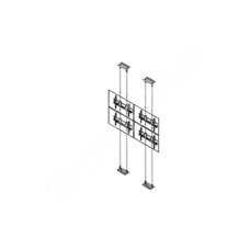 Edbak VWFCA2257-L: Video wall ceiling -floor mounted, modular 2x2, for screens 50-57", landscape