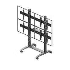 Edbak VWTA2257-L: Video wall trolley, modular 2x2, for screens 50-57", landscape