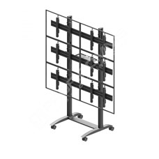 Edbak VWTA2357-L: Video wall trolley, modular 2x3, for screens 50-57", landscape