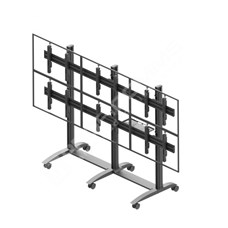 Edbak VWTA3257-L: Video wall trolley, modular 3x2, for screens 50-57", landscape