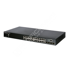 Edge-Core ECS4100-28T: 24 x GE + 4 GE SFP L2+ Switch, fan-less design