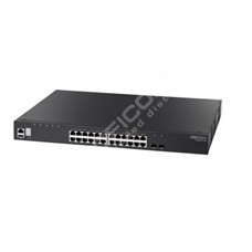 Edge-Core ECS4620-28P: 24 x GE + 2 x 10G SFP+ ports + 1 x expansion slot (for dual 10G SFP+ ports) L3 Stackable Switch
w/ 1 x RJ45 console port, 1 x USB type A storage port, RPU connector, Stack up to 4 units,PoE Budget max. 410W