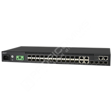 Edge-Core ECS4120-28Fv2: 20 x GE SFP, 4CG + 4 10G SFP+ ports L2+ Switch
w/ DDM for all ports , 1 x RJ45 management port, Dual power supply (AC + DC)