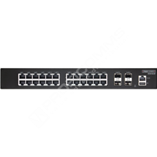 Edge-Core ECS4130-28T-DC: 24 x GE + 4 x 10G SFP+ ports L2+ Switch, fan-less, compact design, DC power supply