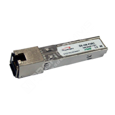 Gigalight GE-GB-P3RC-C: Cisco compatible copper SFP transceiver, 1000M, 100m (UTP-5), RJ-45 connector, Temp. 0~70°C, supports 1G speed only