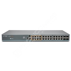 Juniper EX2300-24MP: EX2300 class multi-gig switch with 16 x 1G, 8 x 1G/2.5G copper ports, 30w PoE