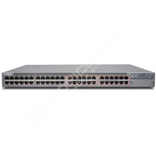 Juniper EX4300-48MP: EX4300 class switch with 24 x 1G, 24 x 100M/1G/2.5G/5G/10G copper ports, 95W PoE power, 1400W AC PS